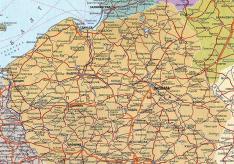 Detalus Lenkijos žemėlapis rusų kalba